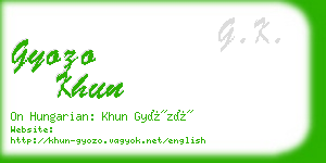 gyozo khun business card